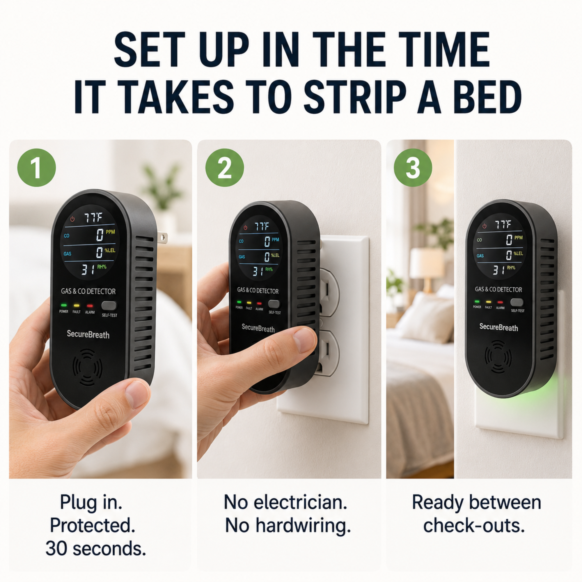 SecureBreath CO & Gas Detector