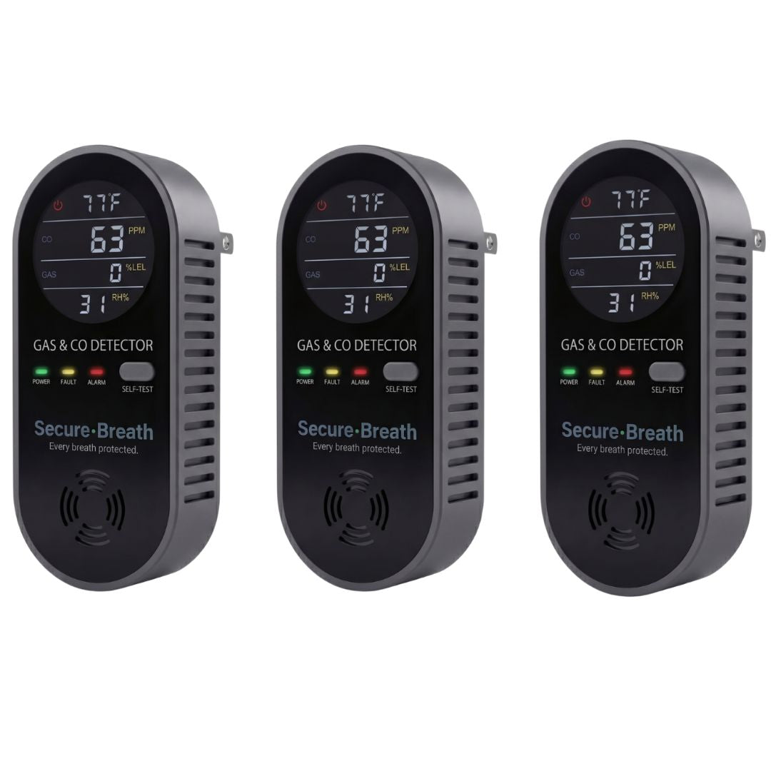 SecureBreath CO & Gas Detector (Bundles)