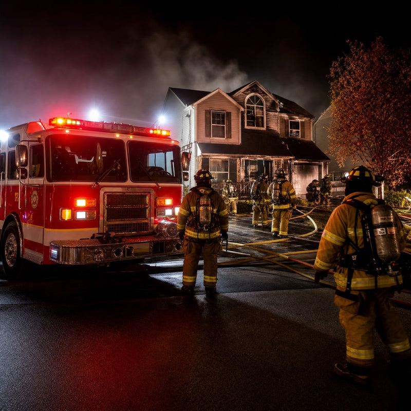 Fire and EMS at the cabin that night. The detector on the wall never made a sound.