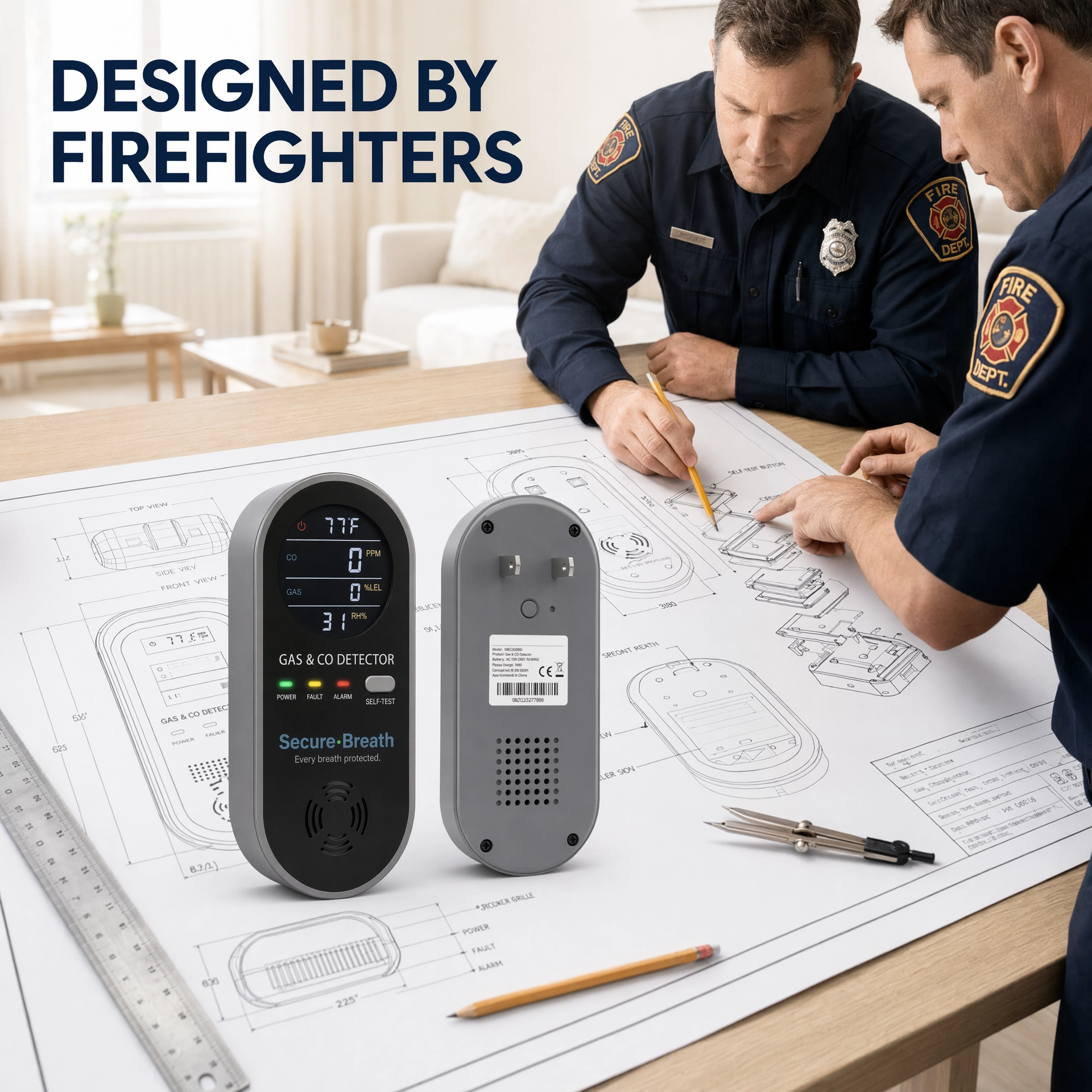 SecureBreath CO & Gas Detector (Bundles)