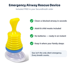 Emergency Airway Rescue Device — clears a blocked airway in seconds, adult and child masks